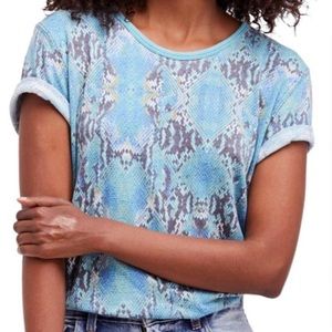 We The Free Print Me Perfect Snakeskin Tee